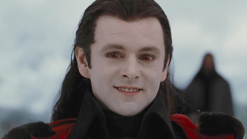 Aro (Michael Sheen) attempts to parlay in The Twilight Saga: Breaking Dawn - Part 2 (2012), Lionsgate