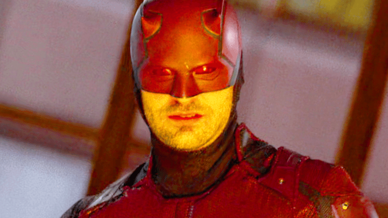 Daredevil (Charlie Cox) looks on as The Hand explodes a gas line in The Defenders Season 1 Episode 7 "Fish in the Jailhouse" (2017), Marvel Entertainment