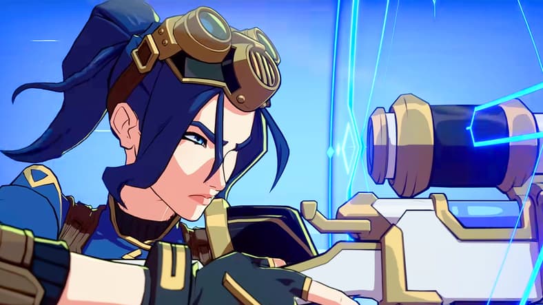 Caitlyn (Jemma Moore) takes aim in 2XKO (2025), Riot Games