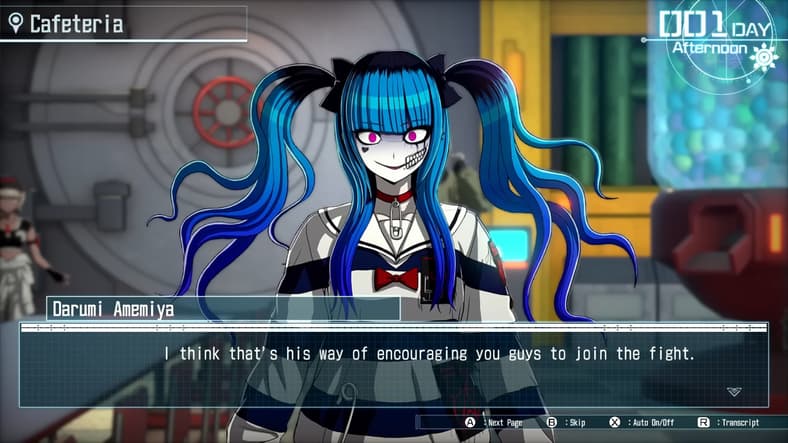 Darumi Ameniya (TBA) takes in her new assignment in The Hundred Line -Last Defense Academy- (2025), Too Kyo Games