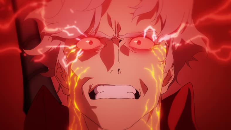 Dante (Johnny Yong Bosch) feels his Demon blood boiling in Devil May Cry Season 1 Episode 5 "Descent" (2025), Netflix