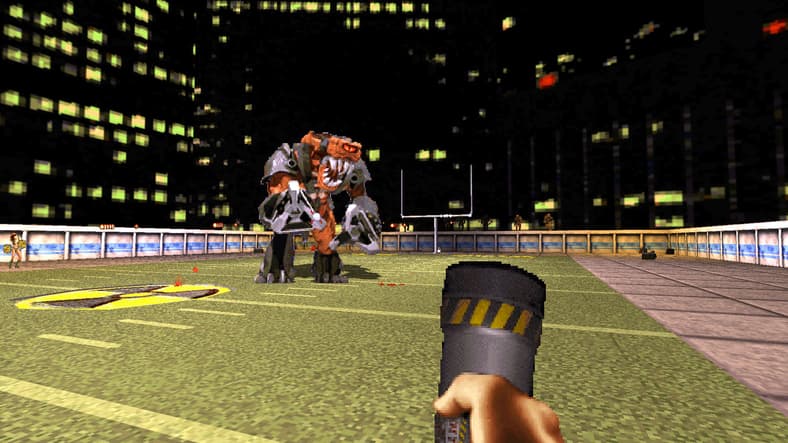 Duke Nukem (Jon St. John) ready to take on the Cycloid Emperor in Duke Nukem 3D: 20th Anniversary Edition World Tour (2016), Gearbox Publishing