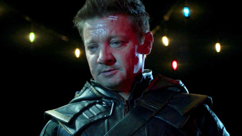 Clint (Jeremy Renner) tells Echo (Alaqua Cox) the truth about her boss in Hawkeye Season 1 Episode 5 "Ronin" (2021), Marvel Entertainment