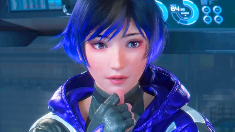 Reina ( ) has questions about Claudio's (Diego Baldoin) abilities in Tekken 8 (2024), Bandai Namco