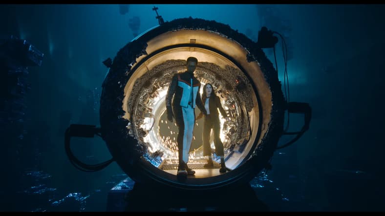 Mr. Terrific (Edi Gathegi) and Lois Lane (Rachel Brosnahan) make a shocking discovery in Superman (2025), DC Studios