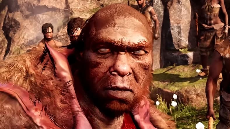 Dah (Juan Varlos Velis) forges an unlikely alliance with Takkar (Elias Toufexis) in Far Cry Primal (2016), Ubisoft