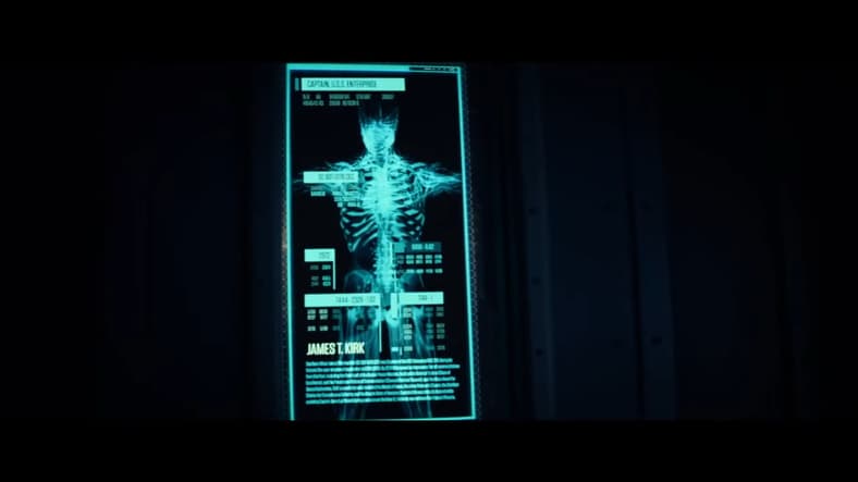 The body of Captain James T. Kirk (William Shatner), as held on Daystrom Station in Star Trek: Picard Season 3 Episode 6 "The Bounty" (2023), Paramount Plus