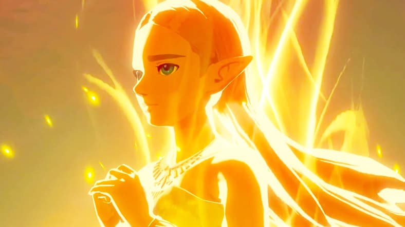Zelda (Yu Shimamura) seals Ganon (N/A) away in The Legend of Zelda: Breath of the Wild (2017), Nintendo