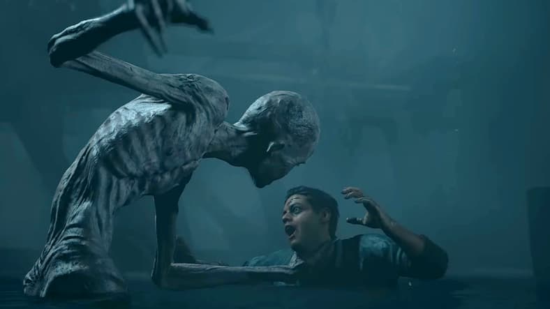 A wendigo takes hold of Josh (Rami Malek) in Until Dawn Remake (2024), Sony Computer Entertainment
