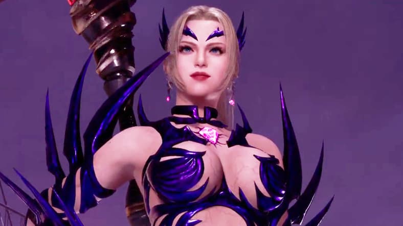 Rachel (Michie Tomizawa) has had enough of Marbus' (Yukitoshi Hori) nonsense in Ninja Gaiden 2 Black (2025), Koei Tecmo Games