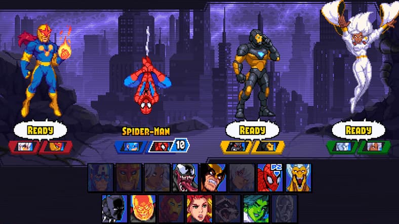 Nova, Spider-Man, Iron Man, and Storm prepare to fight back against the Annihilation Wave in Marvel Cosmic Invasion (2025), Tribute Games