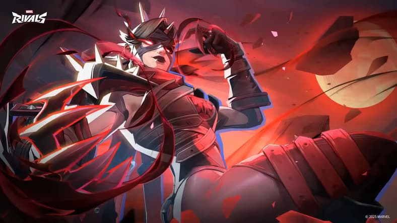 Sue Storm (Suzie Yeung) is consumed by her darker side in Marvel Rivals (2024), NetEase Games