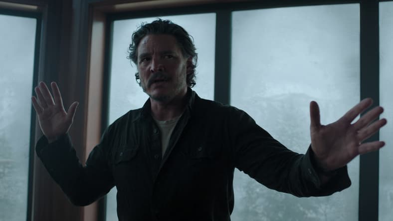 Joel (Pedro Pascal) finds himself at the mercy of Abby (Kaitlyn Dever) and her band of Fireflies in The Last of Us Season 2 Episode 2 "Through the Valley" (2025), HBO