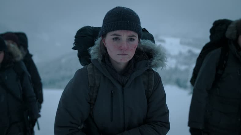 Abby (Kaitlyn Dever) leads the Fireflies away to their next objective in The Last of Us Season 2 Episode 2 "Through the Valley" (2025), HBO