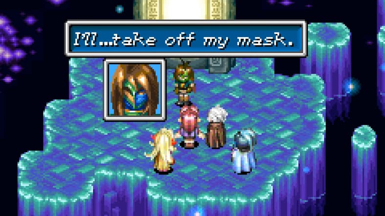 The mysterious masked man reveals who he really is in Golden Sun (2001), Camelot