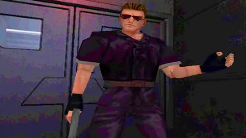 Albert Wesker (Pablo Kuntz) readies the S.T.A.R.S. team to breach the Spencer Mansion in Resident Evil (1996), Capcom