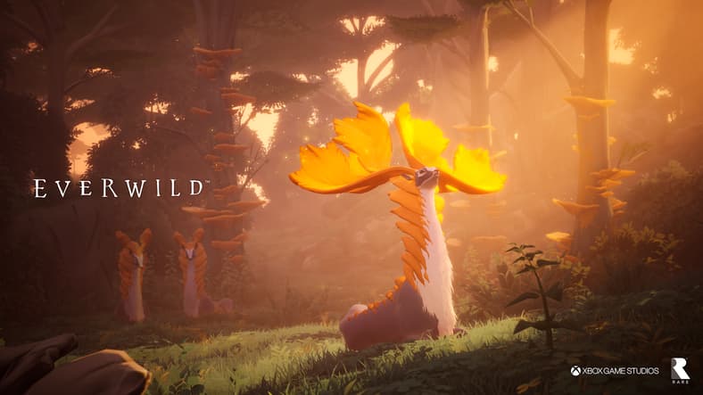 A magnificent stag with mushroom antlers in Everwild (TBA), Xbox Game Studios