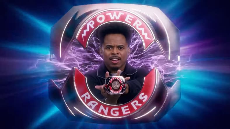 Zack (Walter Emanuel Jones) suits up once more in Mighty Morphin Power Rangers: Once & Always (2023), Netflix