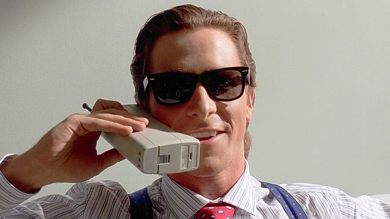 Patrick Bateman makes dinner reservations in American Psycho (2000), Lionsgate Films