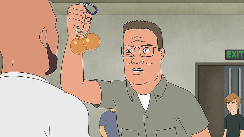 Hank refuses alpha male pitch from Elias Selwick in King of the Hill Season 14 Episode 9 "No Hank