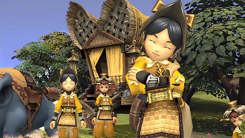 Shuela greets the player in Final Fantasy Crystal Chronicles Remastered (2020), Square Enix