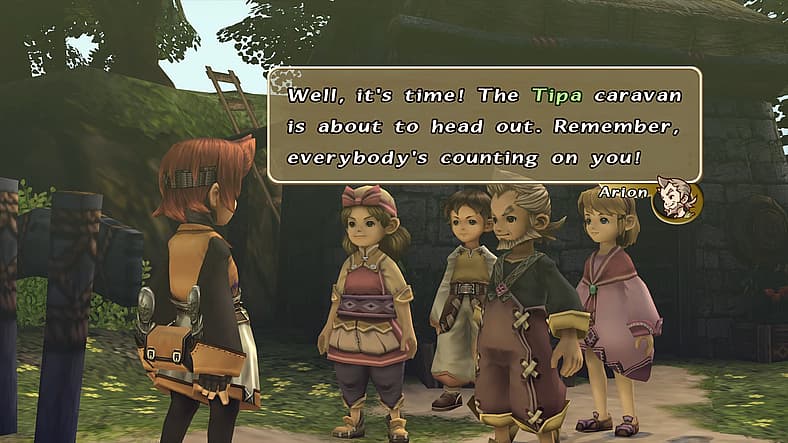 Tipa Caravan sees the player off in Final Fantasy Crystal Chronicles Remastered (2020), Square Enix