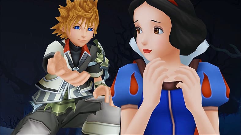 Ventus offers assistance to Snow White in Kingdom Hearts Birth by Sleep (2009), Square Enix