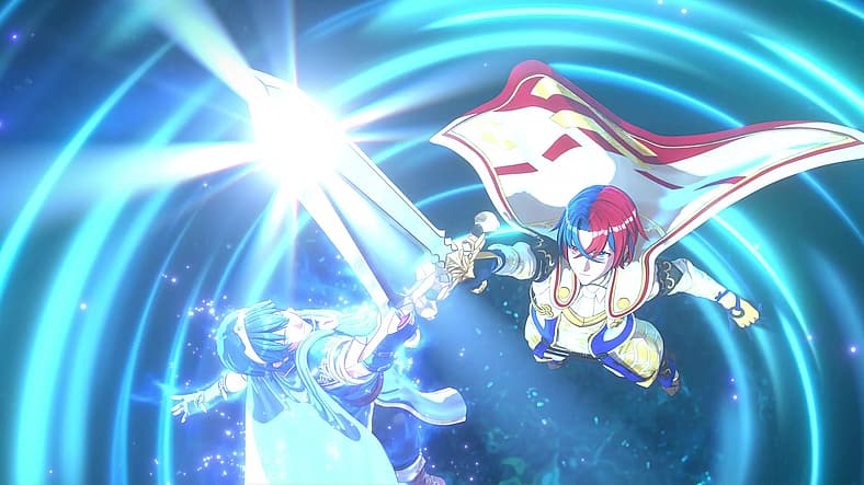Male player character uses Emblem Engage with Emblem Marth in Fire Emblem Engage (2023), Nintendo