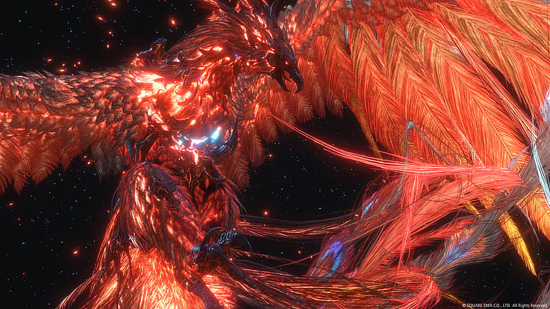 Joshua Rosfield struggles with Phoenix Dominant power in Final Fantasy XVI (2023), Square Enix