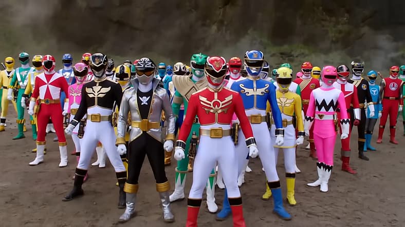 Morphin' Grid power displayed in Power Rangers Super Megaforce "Legendary Battle" (2014), Saban