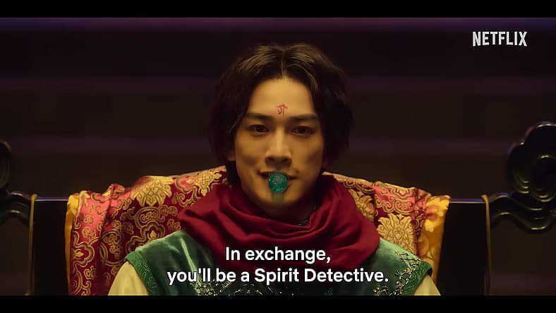 Koenma recruits Yusuke Urameshi for a new job in Yu Yu Hakusho (2023), Netflix