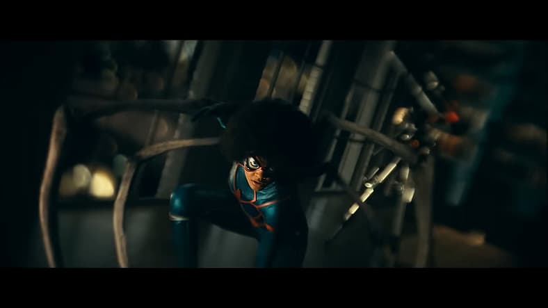 Mattie Franklin (Celeste O'Connor) readies herself for a fight in Madame Web (2024), Sony Pictures