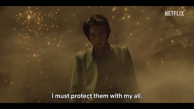 Yusuke Urameshi (Takumi Kitamura) finds his resolve in Yu Yu Hakusho (2023), Netflix