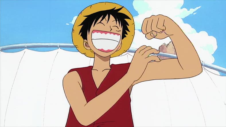 Monkey D. Luffy in One Piece Episode 1 "I'm Luffy! The Man Who's Gonna Be King of the Pirates!"