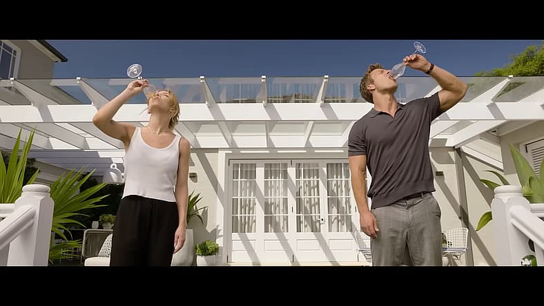 Sydney Sweeney as Bea and Glen Powell as Ben in Anyone But You (2023), Sony Pictures