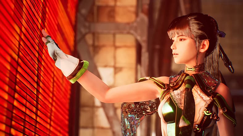 Eve (TBA) comes upon the ruins of a human settlement in Stellar Blade (2024), Shift Up