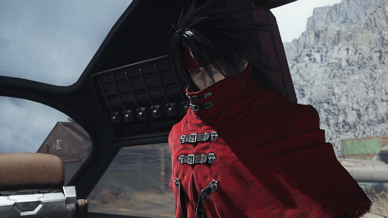 Vincent Valentine (Shôgo Suzuki) boards the Highwind in Final Fantasy VII Rebirth (2023), Square
