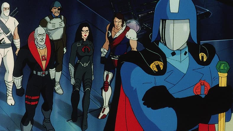 Cobra Commander prepares assault on Joe HQ in G.I. Joe: The Movie (1987), Sunbow Productions