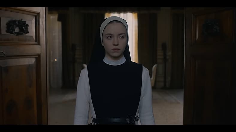 Sydney Sweeney as Sister Cecilia in Immaculate (2024), Black Bear Pictures
