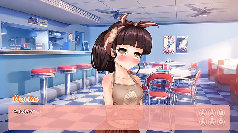 Mocha is playfully insulted by the player's pun in Order Us! (2024), Argent