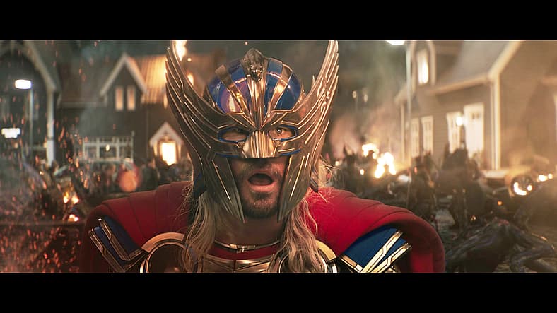 Thor is shocked to discover Mjolnir's new wielder in Thor: Love and Thunder (2022), Marvel