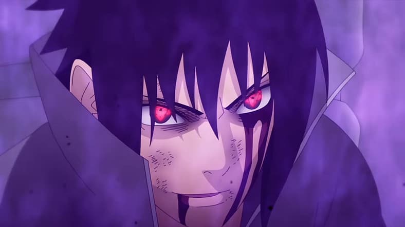 Sasuke reveals his Sharingan in ROAD OF NARUTO (2023), Studio Pierrot