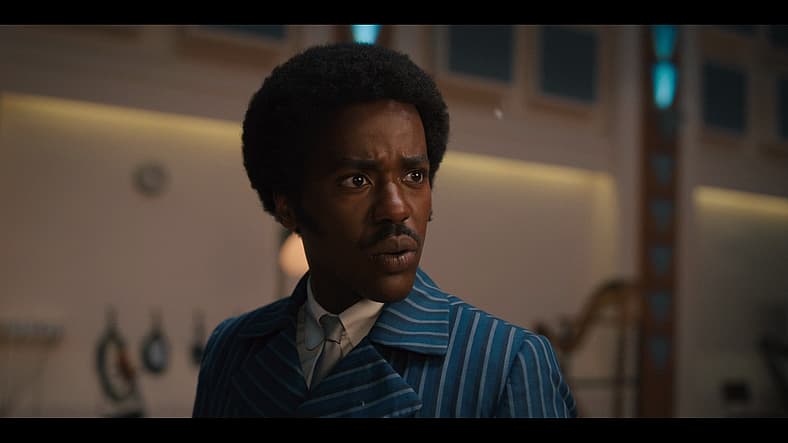 The Doctor (Ncuti Gatwa) defeats the Maestro (Jinkx Monsoon) in Doctor Who Series 14 Episode 2 "The