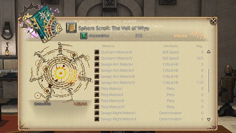 The Veil of Wiyu Sphere Scroll in Final Fantasy XIV: Endwalker (2021), Square Enix