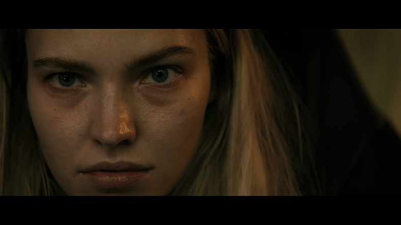 Sasha Luss as Hana in Latency (2024), Lionsgate