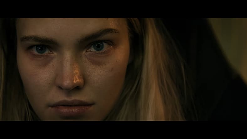 Sasha Luss as Hana in Latency (2024), Lionsgate
