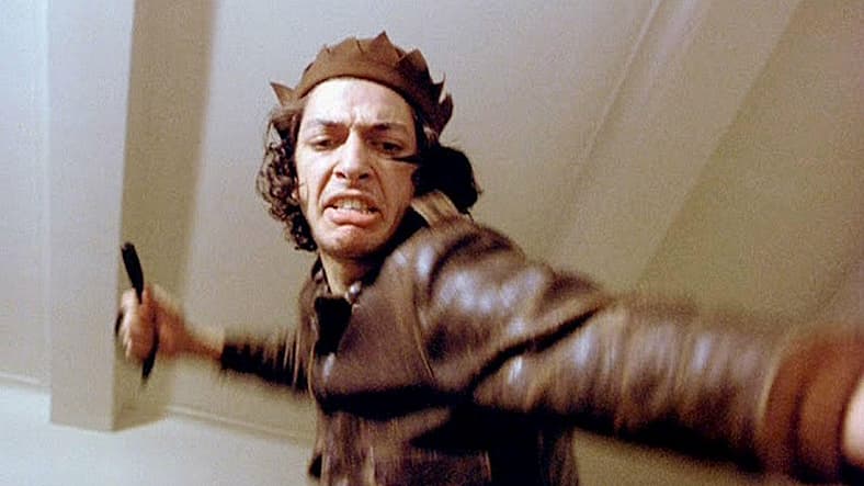 Freak #1" (Jeff Goldblum) is one of the city's dirtbags in Death Wish (1974)