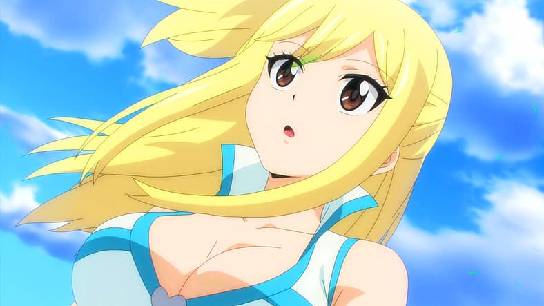 Lucy receives apology from Natsu in Fairy Tail: 100 Years Quest Season 1 Episode 7, J.C. Staff