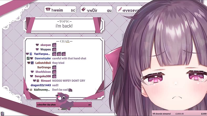 FallenShadow gets teary-eyed on Twitch