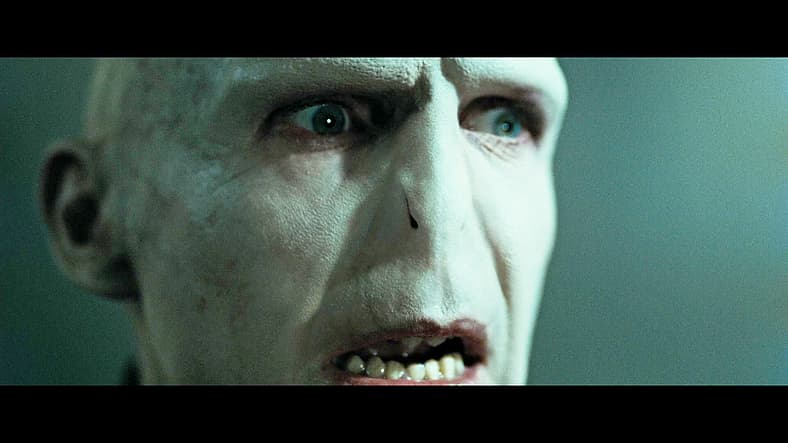 Lord Voldemort (Ralph Fiennes) reveals plan near fruition in Harry Potter and the Deathly Hallows